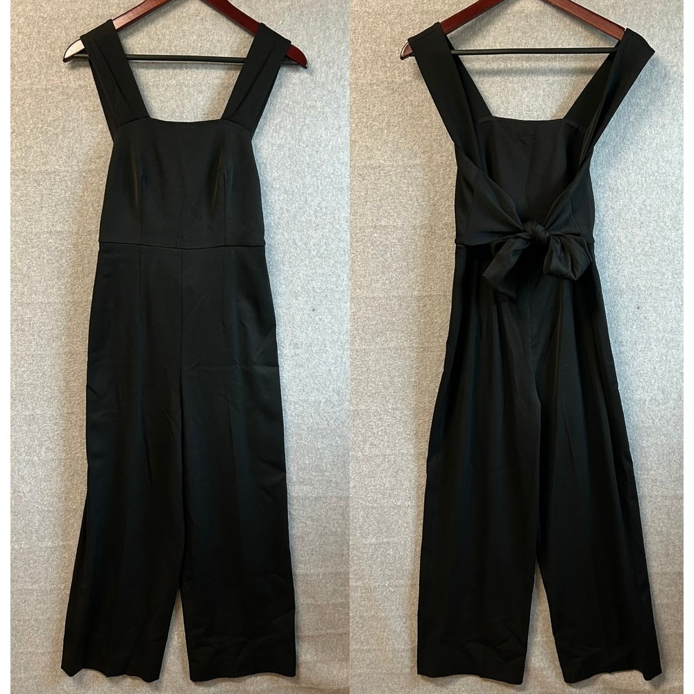 Club Monaco Ralph Lauren Size 2 Black Tie Back Romper Jumpsuit‎ Tank Sleeveless